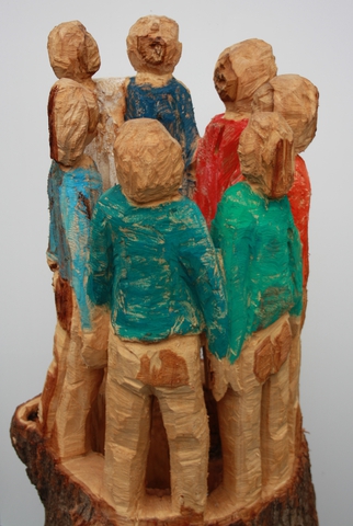 Skulptur "Bald wieder zusammen"